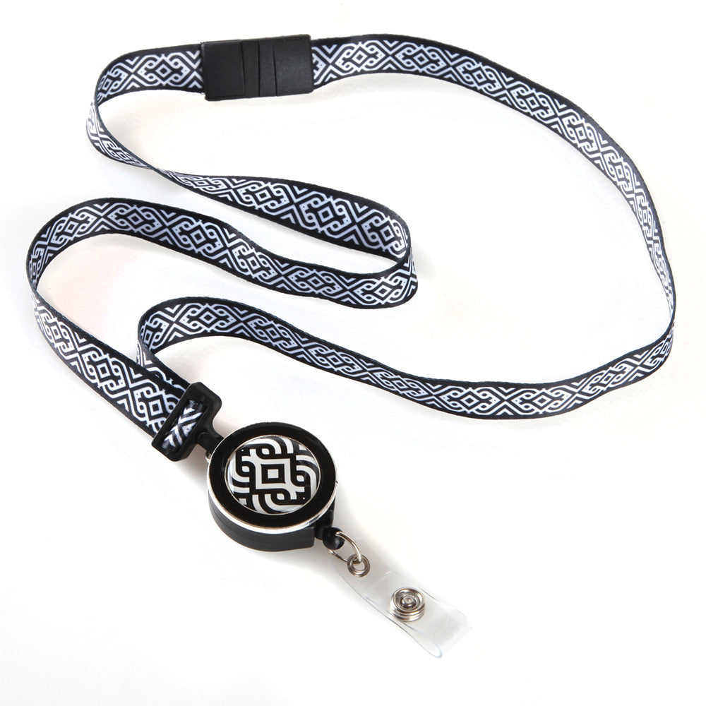 Scroll Ribbon Lanyard boojeebeads.